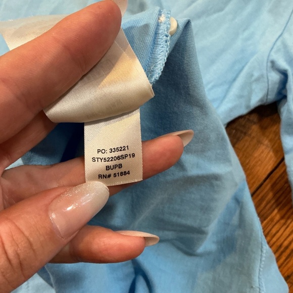 Patagonia Men’s Fitz Roy Trout Organic Cotton Polo Shirt – Bay Blue – Size Small - Picture 8 of 8